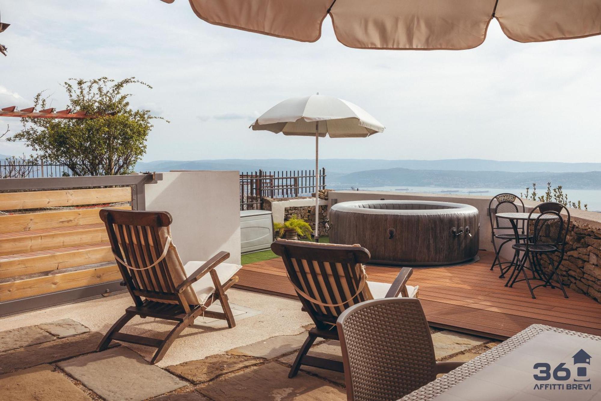 Trieste 10Min Dal Centro Villa Privata Con Jacuzzi Zewnętrze zdjęcie